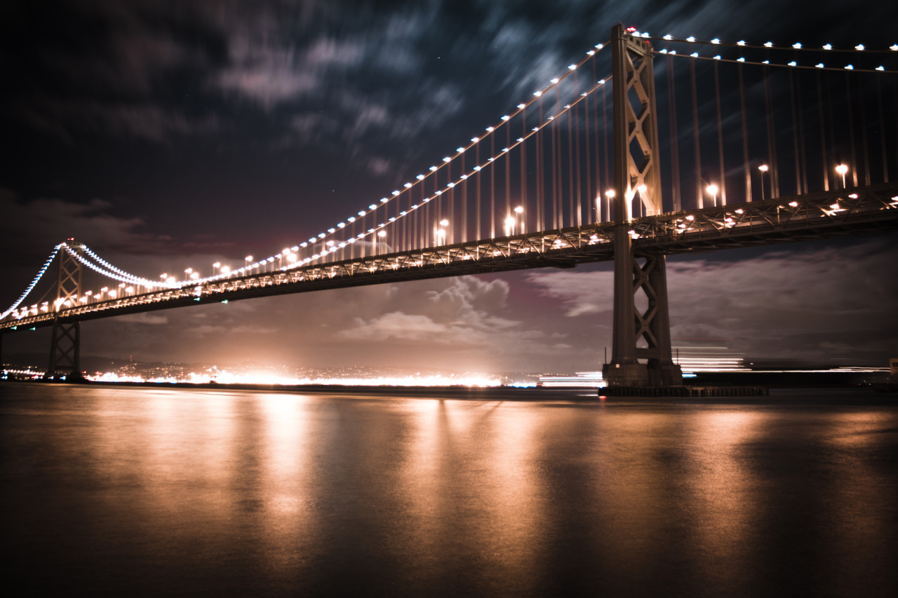 Another long exposure from last night. The Bay Bridge in all its golden glory.