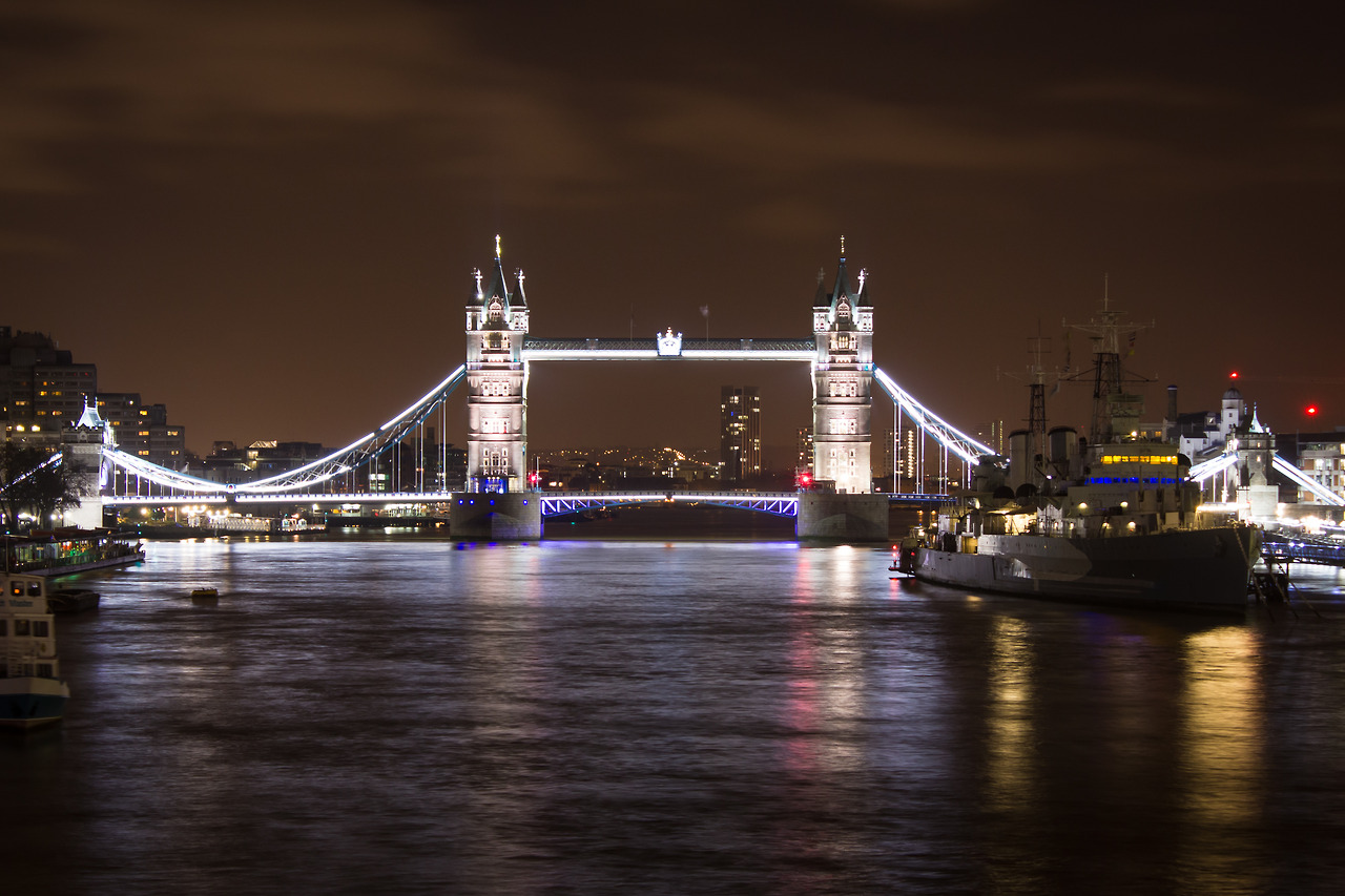 The London Bridge, long exposure.